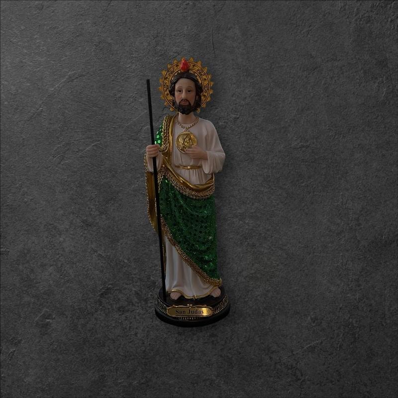 Saint Jude Vestido Statue 13”  -  Beautiful Detail - Decor, Decorative Religious