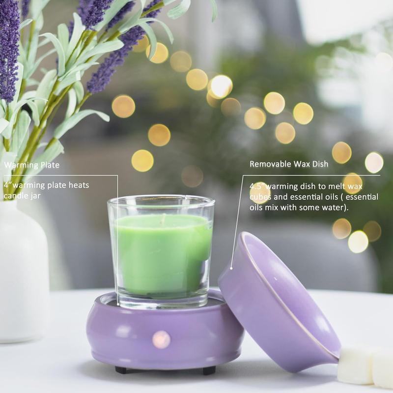 Candle melting heater burner -3 -in -1 ceramic candle melting device is suitable for family offices bedroom living room decoration