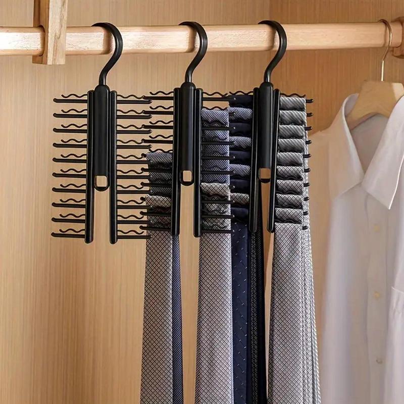 Multi-layer Non-slip Tie Hanger, 2 Counts Space Saving Clothes Hanger, Home Organizer for Closet, Home, Dormitory, Men's Gift, Boyfriend Gift