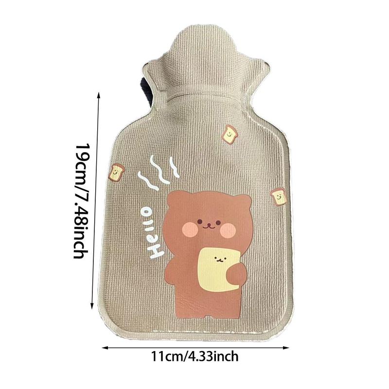 Cute Cat Pattern Hot Water Bottle, 1 Count Leak-proof Heat Resistant Hot Water Bag, Hot Water Bottle for Home Office Dormitory School