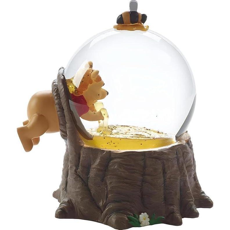 The Pooh Bear Musical Snow Globe, for The Love of Hunny - Resin Glass - Collectible Birthday Gift, Holiday Present