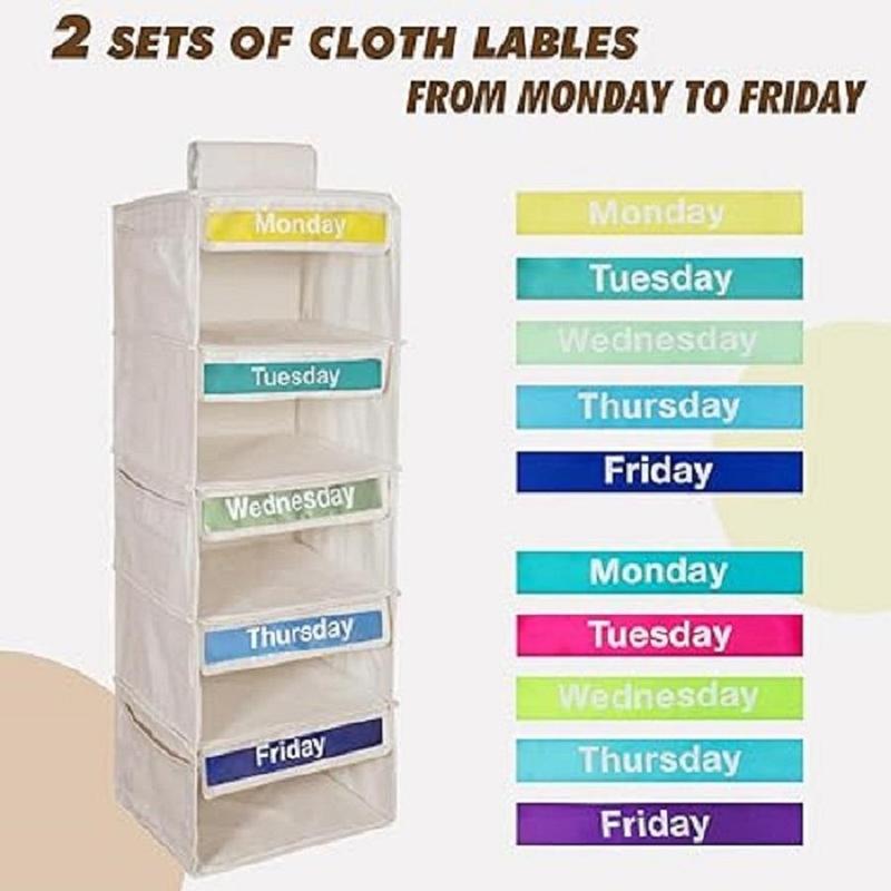 Christmas Weekly Clothes Organizer, Daily Clothes Organizer for Student, Daily Clothes Storage Rack, Clothes Storage Organizer for Home & School, Home Organizer, Boyfriend Gift, Christmas Gifts, Christmas Decorations