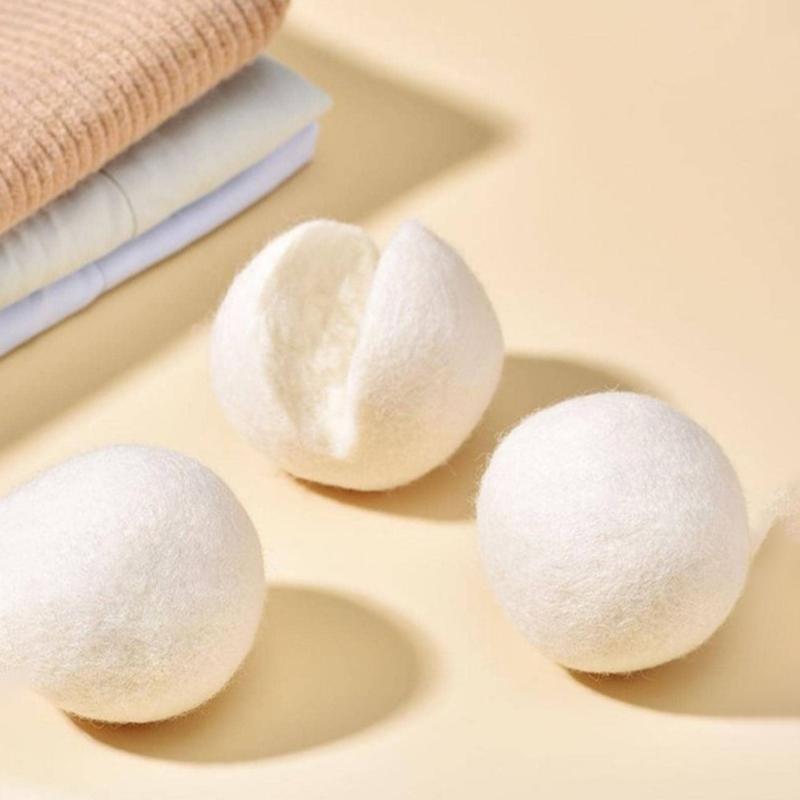 Wool Drying Ball, 3counts Reusable Wool Ball for Clothes Laundry, Anti Wrinkle Fabric Dryer Ball,  Laundry Products Wool Dryer Balls, Summer Clothes Drying Accessories, Household Laundry Tools & Accessories, Home Supplies