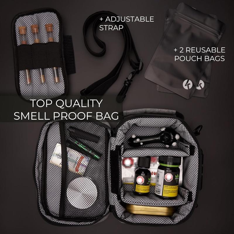 Discrete Smell Proof Odorless Bag With Easy Use Combination Lock - The  Storage Container,  Bag, And Organizer Case For Your Accessories That Blocks Out Smells And  Odors