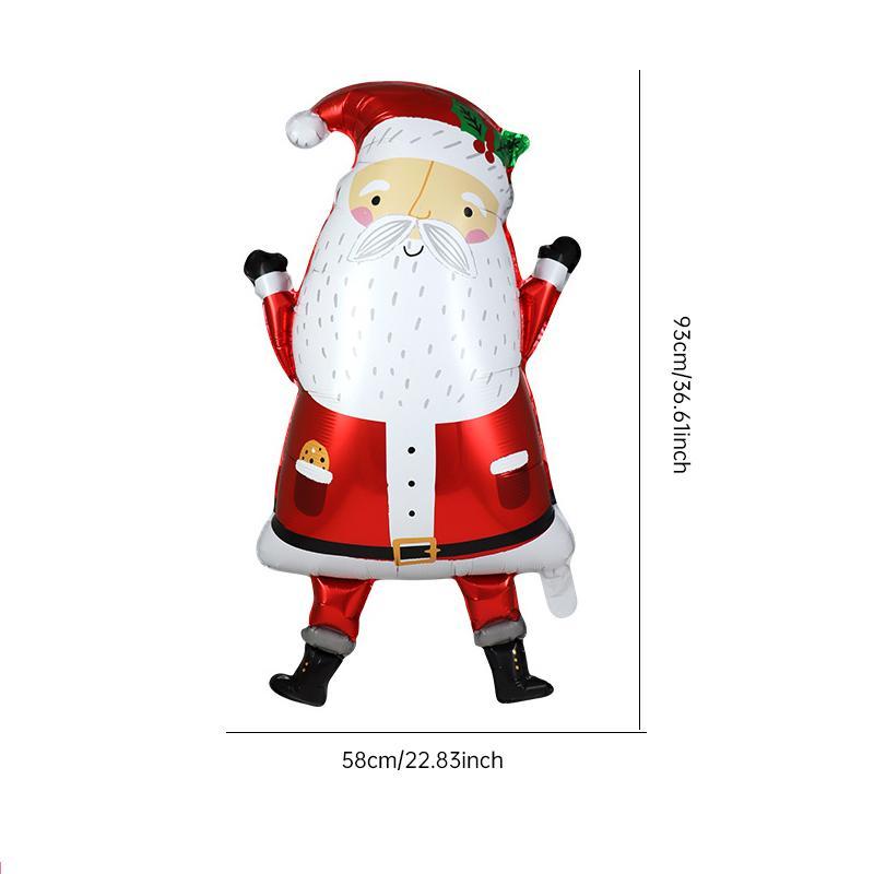 Santa Claus Design Balloon, 1 Count Cartoon Santa Claus Balloon, Christmas Party Balloon, Home Decor Supplies, Festive & Party Supplies