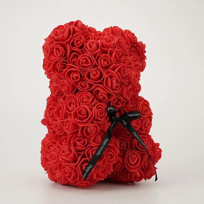 DrGiftIt Valentines Rose Teddy Bear Gift For Her, Valentines Gift For your Girlfriend, Valentines Gift for Wife