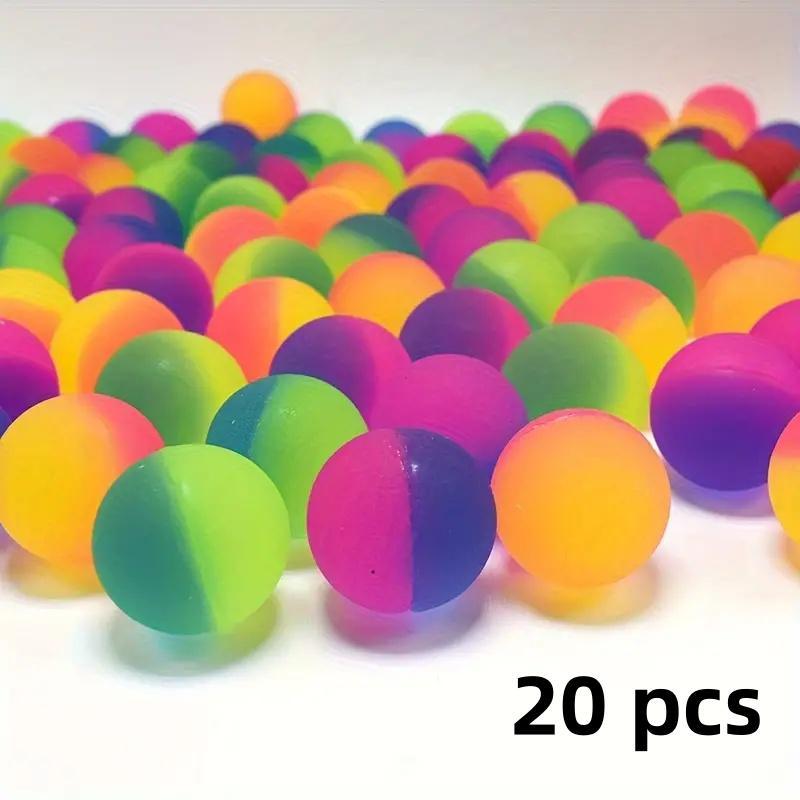 Colorful Bouncy Ball, 20pcs set Random Color Bouncy Ball, Party Favors for Birthday, Carnival, Holiday, Party Gift for Kids & Adults