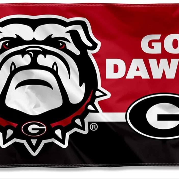 College Flags & Banners Co. G Bulldogs Go Dawgs Large Outdoor Banner Flag