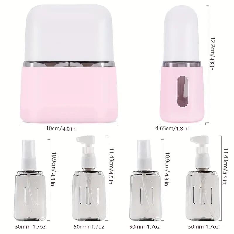 4 in 1 Travel Bottle Set, 1 Set Portable Leak Proof Travel Bottle Set, Refillable Empty Bottle for Shampoo, Conditioner, Lotion