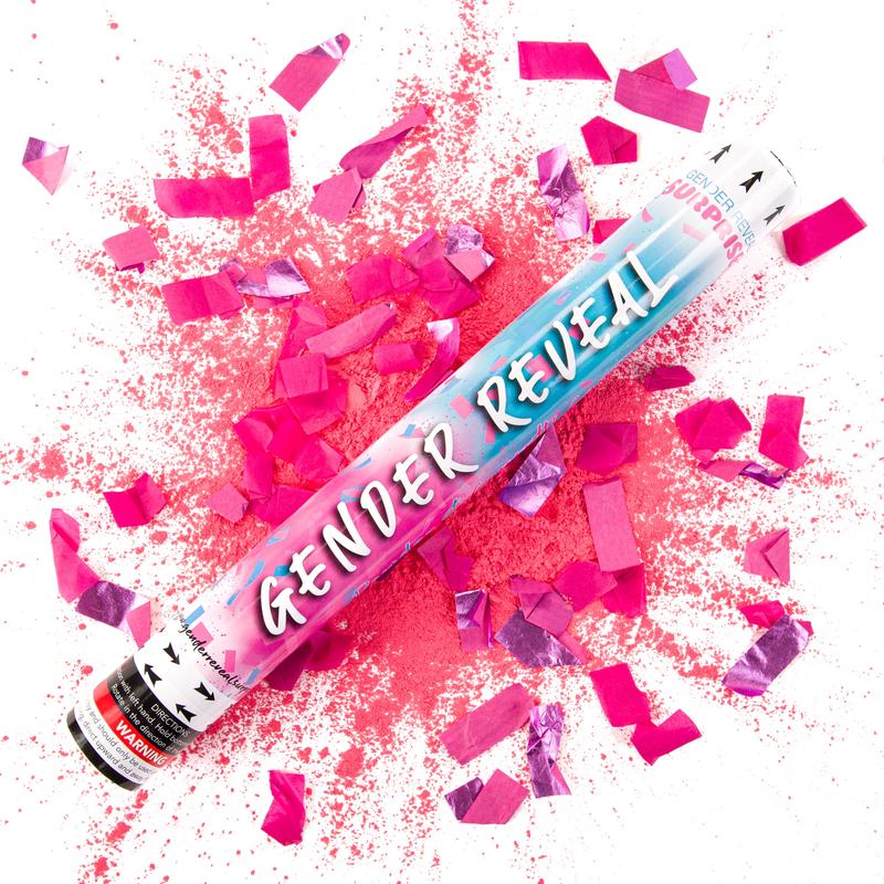 Gender Reveal Powder and Confetti Cannon Kit