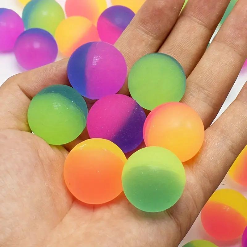 Colorful Bouncy Ball, 20pcs set Random Color Bouncy Ball, Party Favors for Birthday, Carnival, Holiday, Party Gift for Kids & Adults