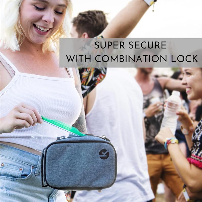 Discrete Smell Proof Odorless Bag With Easy Use Combination Lock - The  Storage Container,  Bag, And Organizer Case For Your Accessories That Blocks Out Smells And  Odors