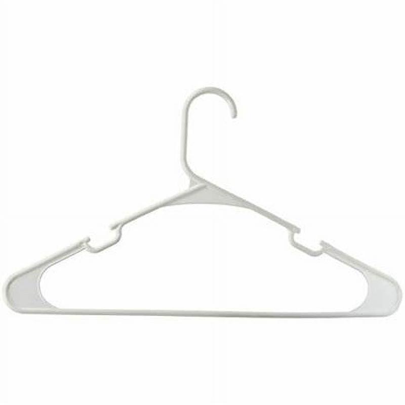 Space-Saving Plastic Hangers – 50 Pack, White, for Adults & Teens