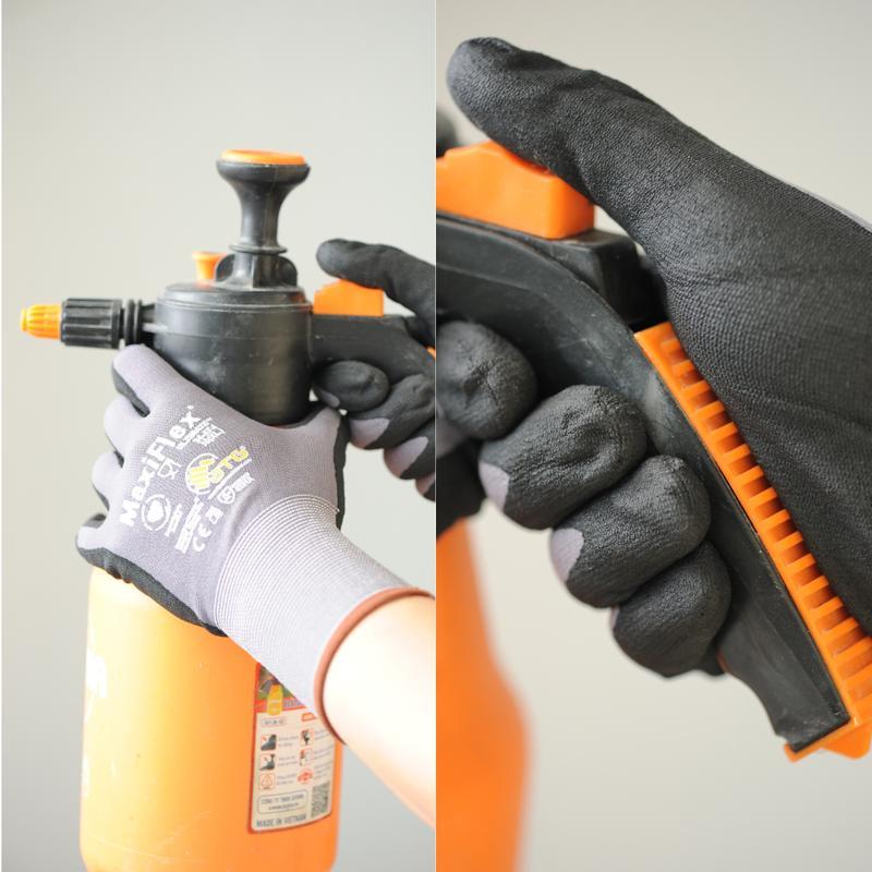 MaxiFlex Pro Grip Gloves 34-874 844 - 12-Pack Nitrile-Coated Work Gloves For Precision Tasks, Heavy-Duty Work, And Industrial Jobs, Ideal For Cleaning And Maintenance In Spain