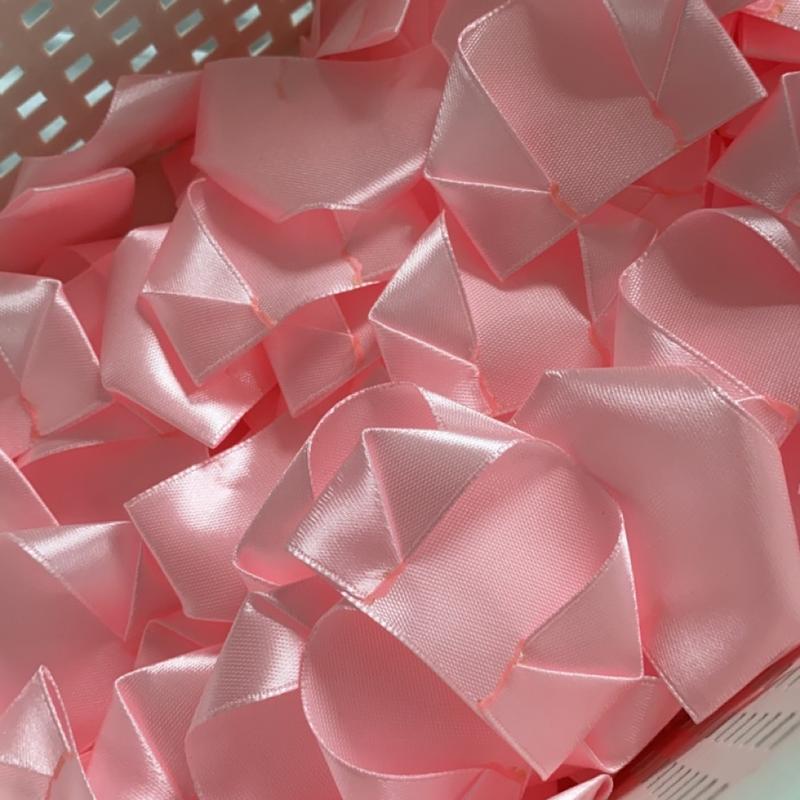 100 Premade Ribbon Rose Petals for Making Eternal Bouquets   petalos de liston para flores eternas