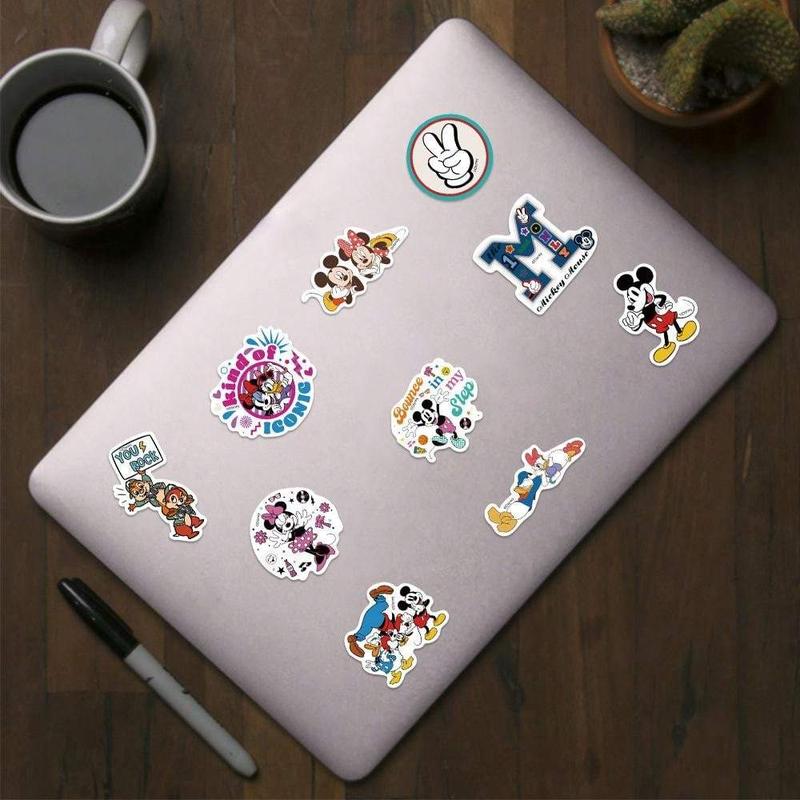 Cartoon Mouse Pattern Sticker (100pcs), Waterproof Self Adhesive Decor Papers, DIY Decor Stickers For Gift Greeting Card Water Bottle Laptop Phone