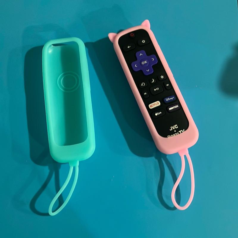 Silicone remote control cover remote control protective case dust proof silicone case with lanyard nonslip