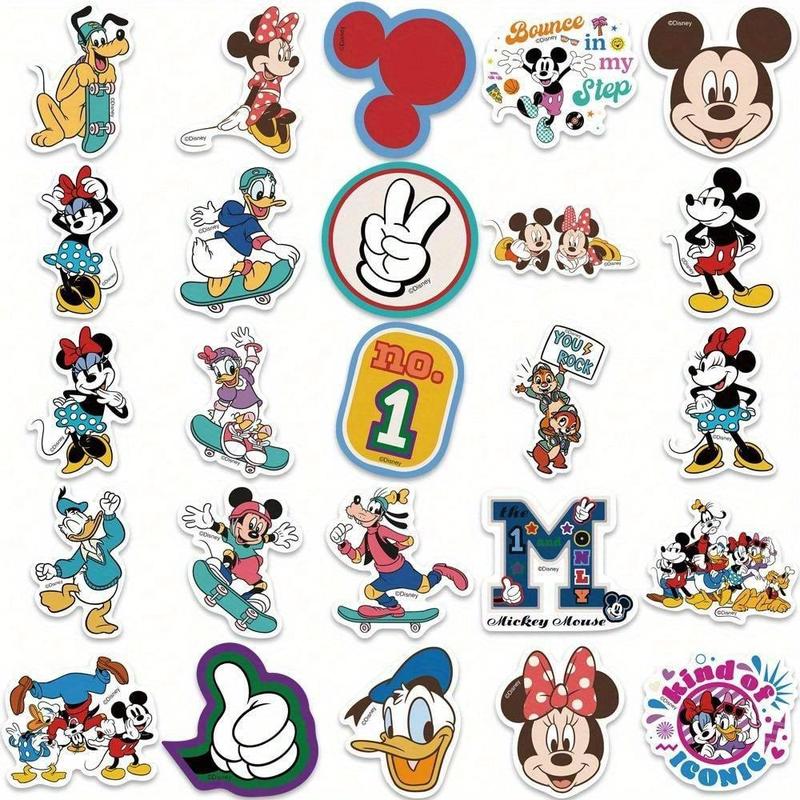 Cartoon Mouse Pattern Sticker (100pcs), Waterproof Self Adhesive Decor Papers, DIY Decor Stickers For Gift Greeting Card Water Bottle Laptop Phone