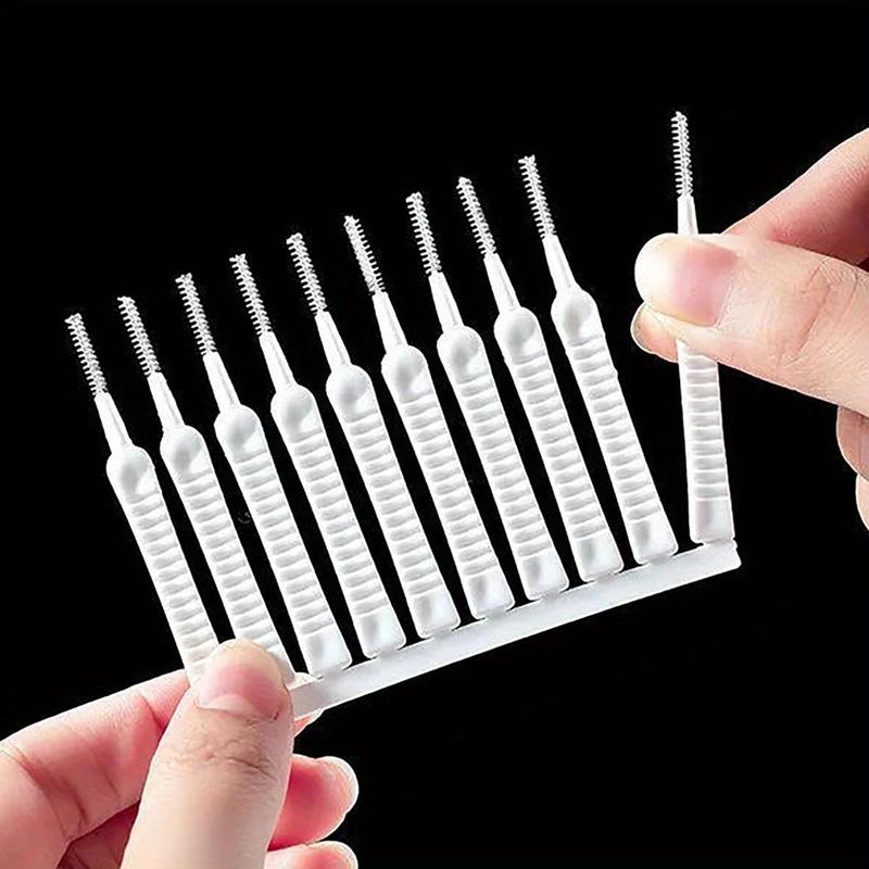 Plastic Bathroom Shower Head Cleaning Brush, 10pcs Portable Mini Disposable Shower Head Cleaning Brush, Home Essentials, Bathroom Cleaning Tools Supplies