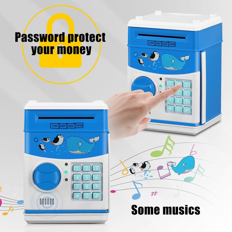 Electronic Cartoon Piggy Bank With Password ATM For Money For Kids And Adults