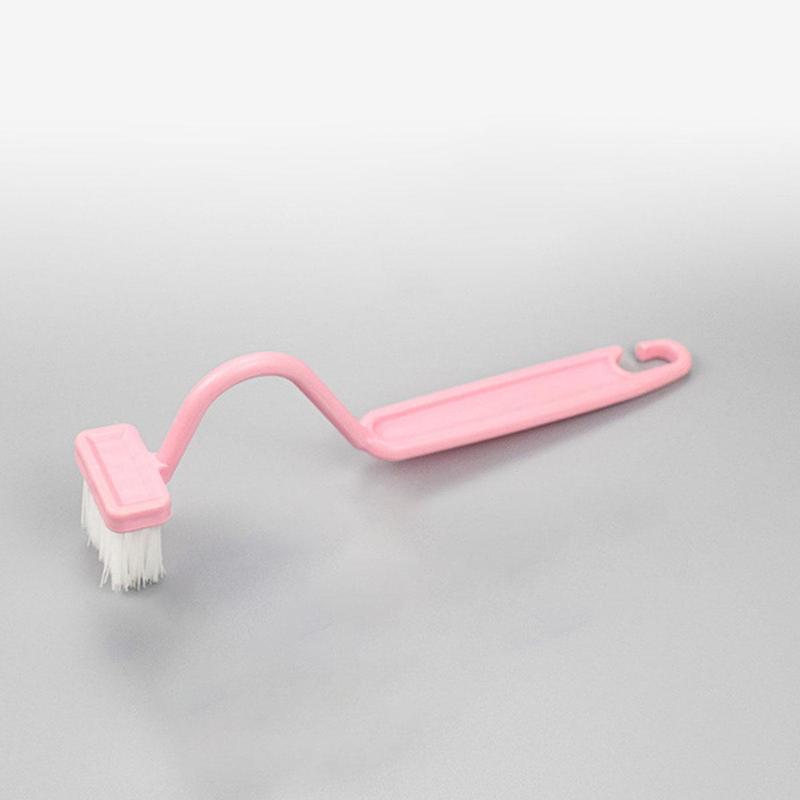 Toilet Brush with Holder, 1 Count Wall Mounted V Shaped Toilet Brush, Toilet Cleaning Brush