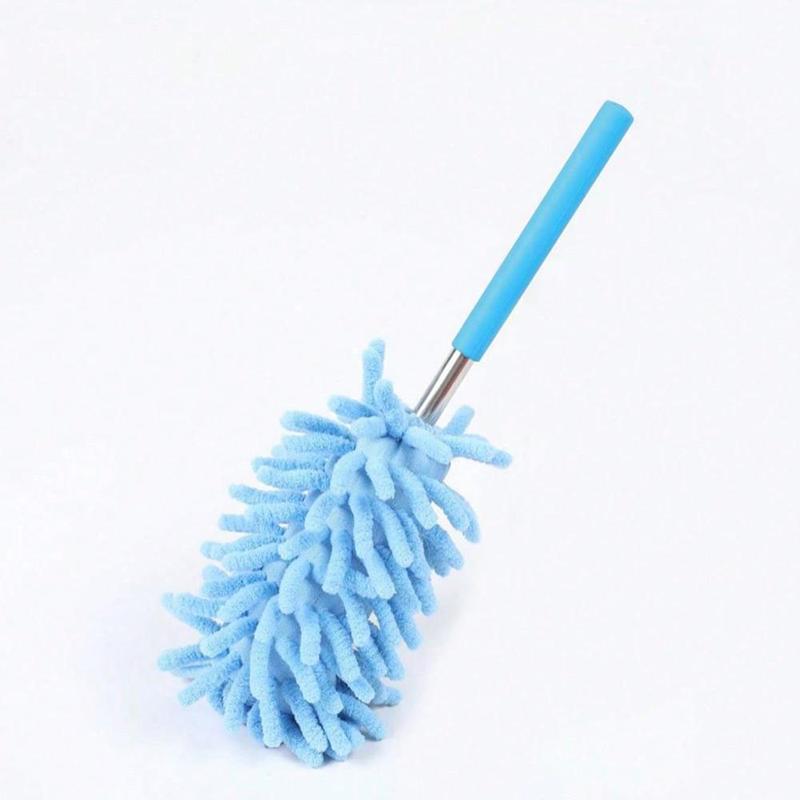 Microfiber Duster for Cleaning, 1 Count Hand Washable Duster with Replaceable Microfiber Head, Detachable Cleaning Brush Tool for Office, Car, Window, Furniture