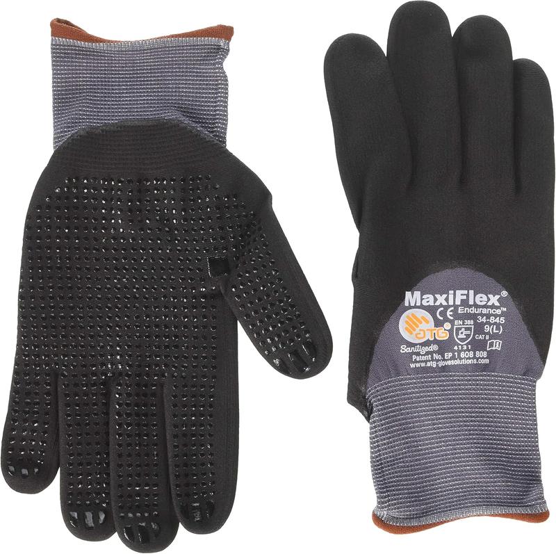 MaxiFlex Pro Grip Gloves 34-874 844 - 12-Pack Nitrile-Coated Work Gloves For Precision Tasks, Heavy-Duty Work, And Industrial Jobs, Ideal For Cleaning And Maintenance In Spain