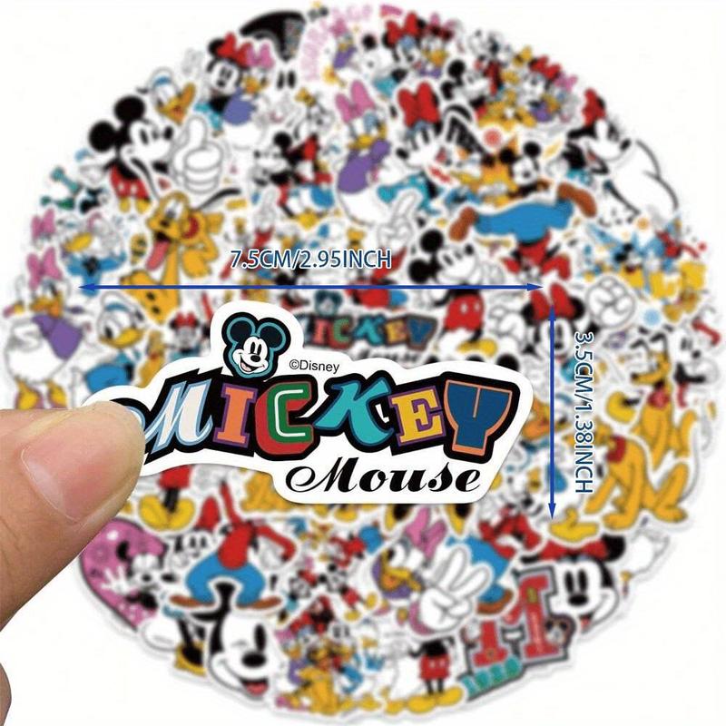 Cartoon Mouse Pattern Sticker (100pcs), Waterproof Self Adhesive Decor Papers, DIY Decor Stickers For Gift Greeting Card Water Bottle Laptop Phone