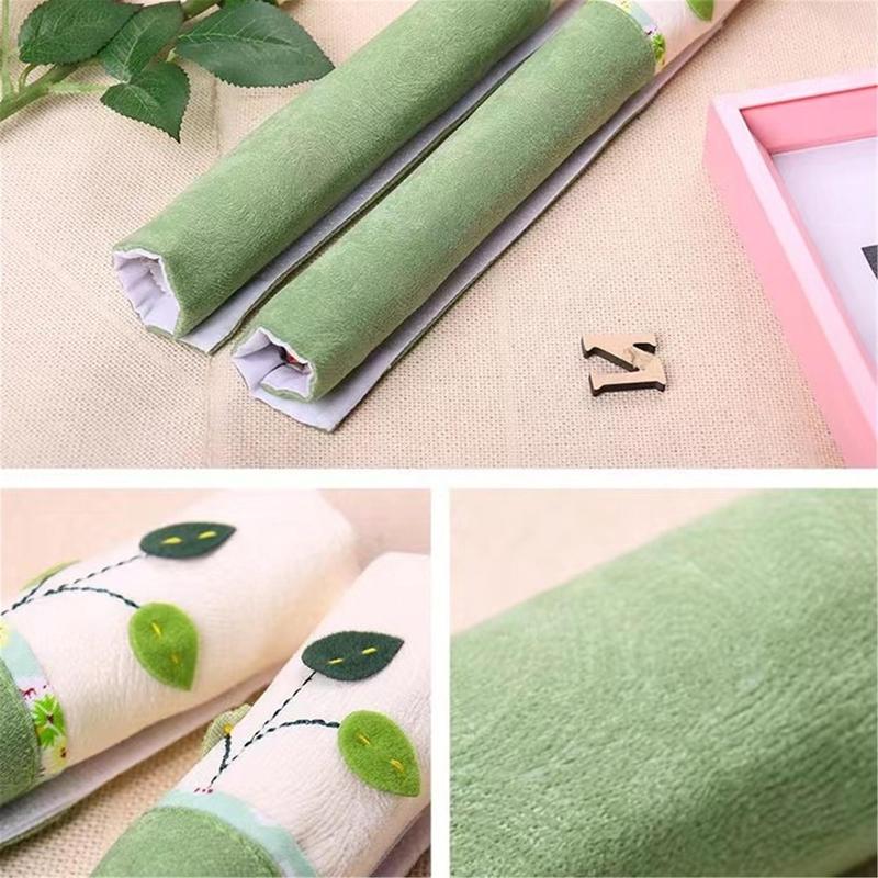 Refrigerator Door Handle Cover, 1 Pair Anti-slip Washable Kitchen Appliance Decor Handle Cover for Fridge Oven Microwave Dishwasher