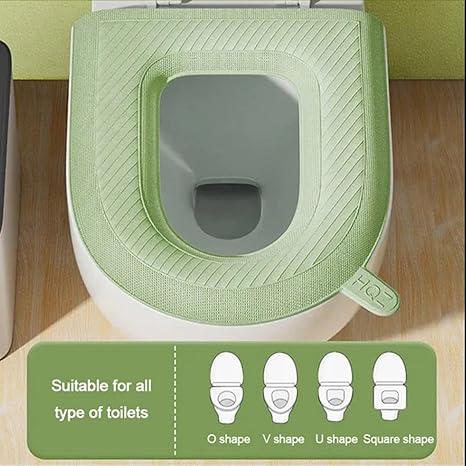 Waterproof Toilet Seat Cushion, 2024 New Toilet Seat Cover Pads, Reusable Waterproof EVA Toilet Seat Cushion, Padded Toilet Seat, Washable Toilet Cover Seat Pad for Home Hotel