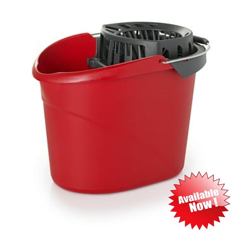 O.C.e.d..a..r QuickWring Bucket, 2.5 Gallon Mop Bucket with Wringer, Red; MOP & BUCKETS; MOP; CLEAN THE ROOM; HOUSEHOLD;....