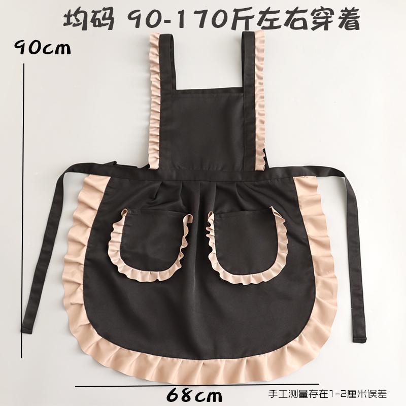 Beautiful Breathable Work Apron Custom Lettering Women's Home Kitchen Work Apron Cotton Wear-Resistant Overalls Nail Salon