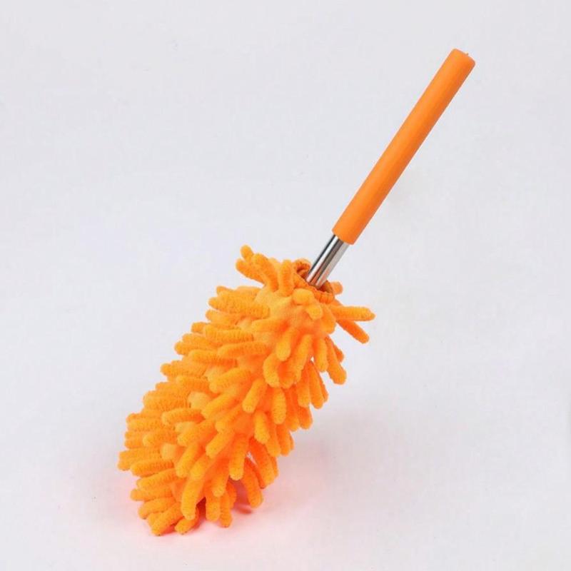 Microfiber Duster for Cleaning, 1 Count Hand Washable Duster with Replaceable Microfiber Head, Detachable Cleaning Brush Tool for Office, Car, Window, Furniture