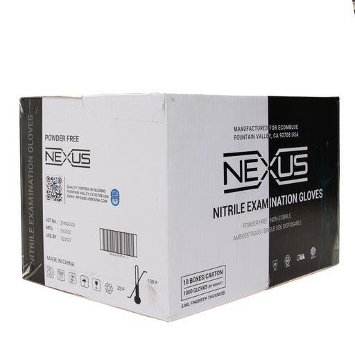 6mil Nitrile Exam Gloves, black blue powder free, Latex free, Size  S M L XL