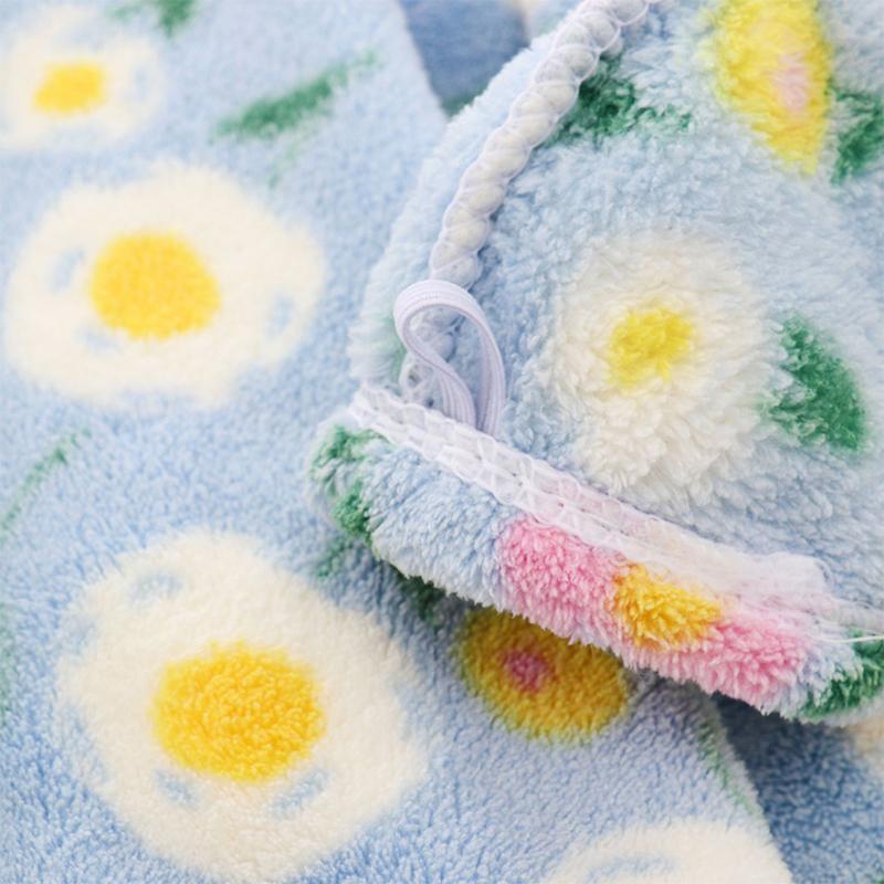 Floral Pattern Hair Drying Towel, 1 Count Soft Absorbent Hair Towel Wrap, Hair Drying Towel for Curly Hair, Bathroom Supplies for Daily Use