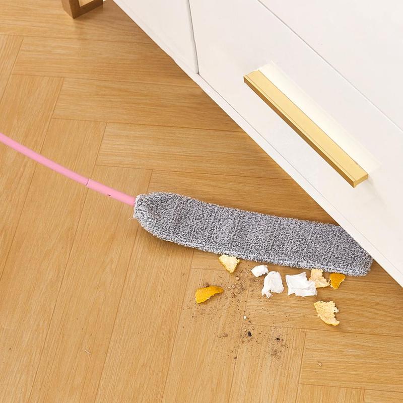 Long Handle Cleaning Broom, Crevice Dust Cleaning Brush, Household Dust Sweeping Mop Cleaning Tool for Bedside, Sofa, Couch, Carpet, Home Care Supplies, 2024 Home Bundles