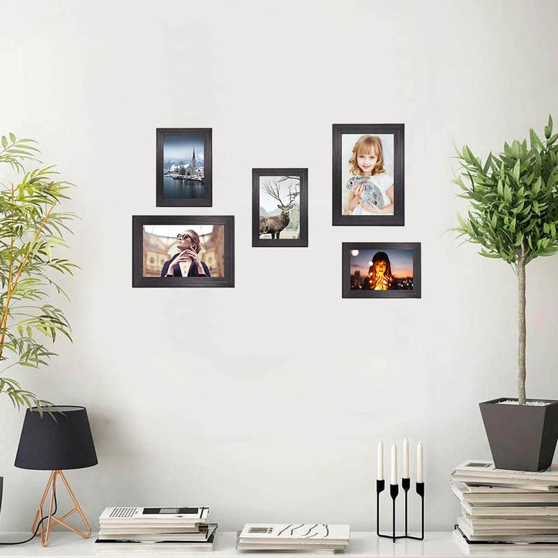 Vintage frame, 11 pieces set combination, including 12x15 1-Piece, 9x11 2-Piece, 6x8 4-Piece, 5x7 4-Piece , decorative photo frames, record the good life of the family