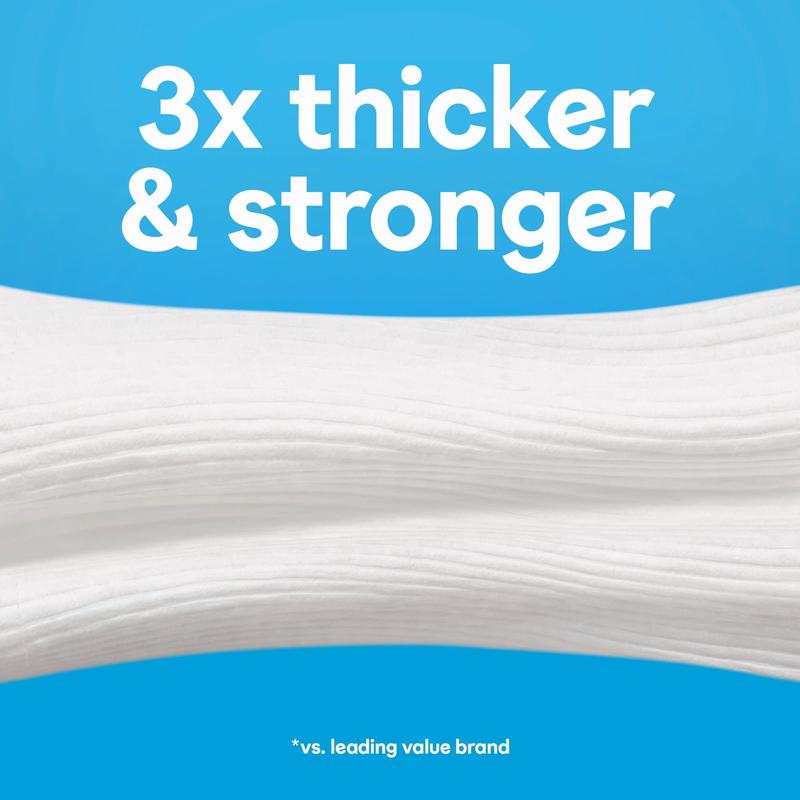 Cottonelle Ultra Clean Toilet Paper, 12 Mega Rolls Tissue Bath Sheet Wipes