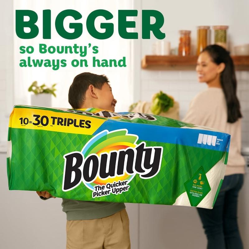 Bounty Full Sheet Paper Towels, Triple Rolls, White, 87 Sheets Per Roll, 6 Count