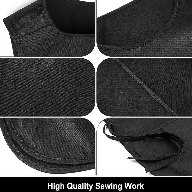 Solid Color Apron with 2 Pocket, Kitchen Cooking Apron for Men & Women, Household Quick-dry Short Apron, Kitchen Accessories, Home Accessories